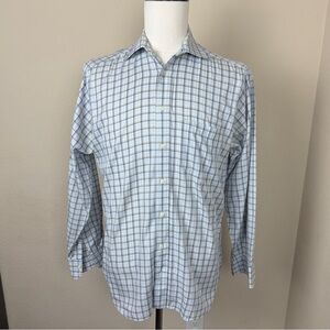 Burberry London Men’s Long Sleeve Plaid Button Down Shirt | Size 15.5x34